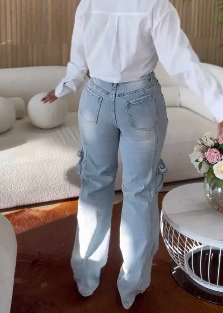 Aurora Crown Bejeweled Denim