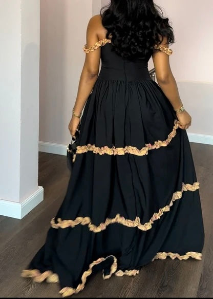 Celestia – Luxury Crepe Maxi Dress