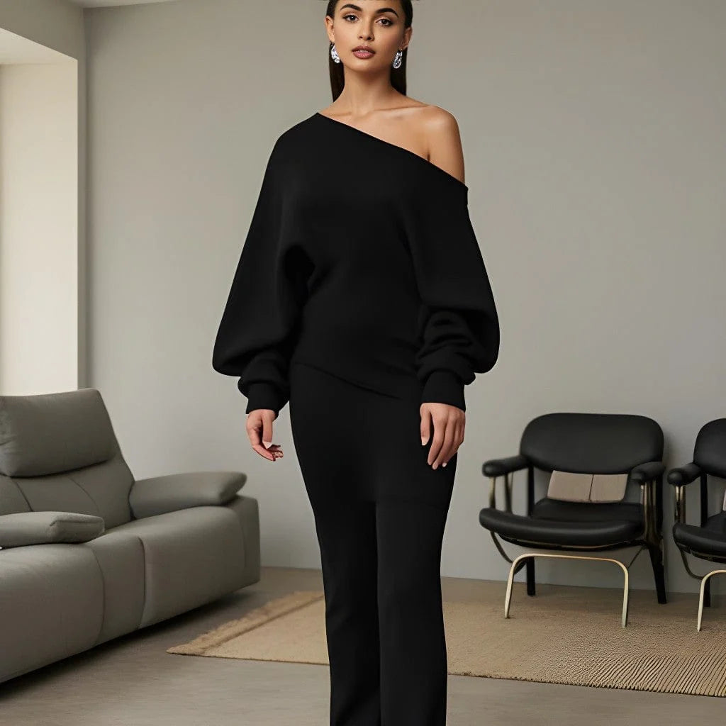 Luxury Drop Shoulder Sweater Dress