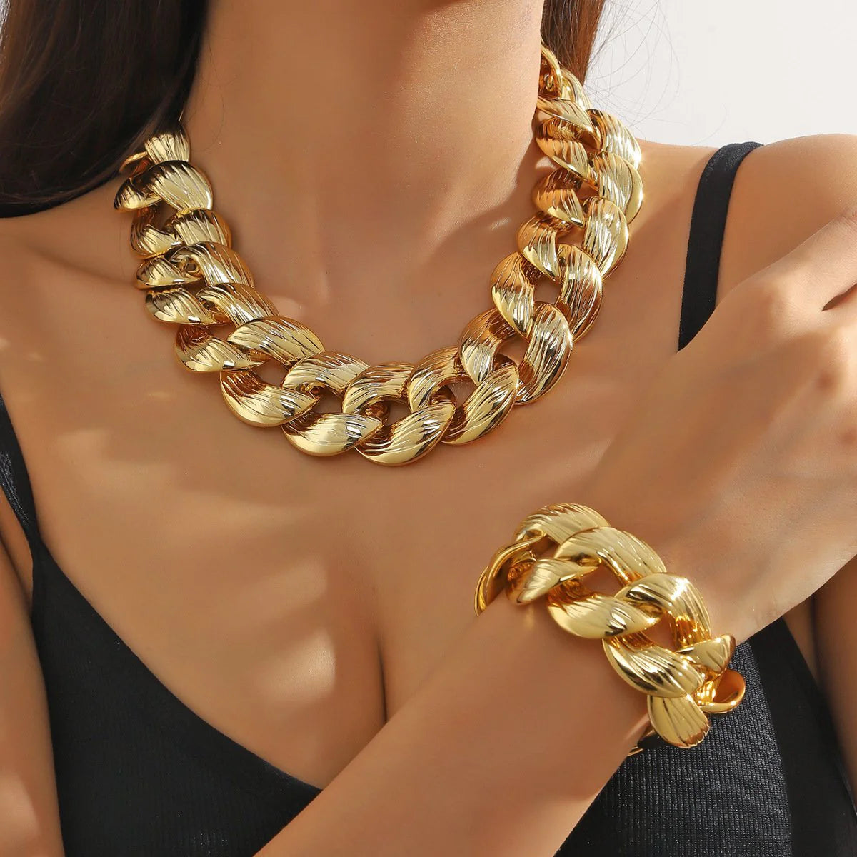 Bad B. Cuban Jewelry Set