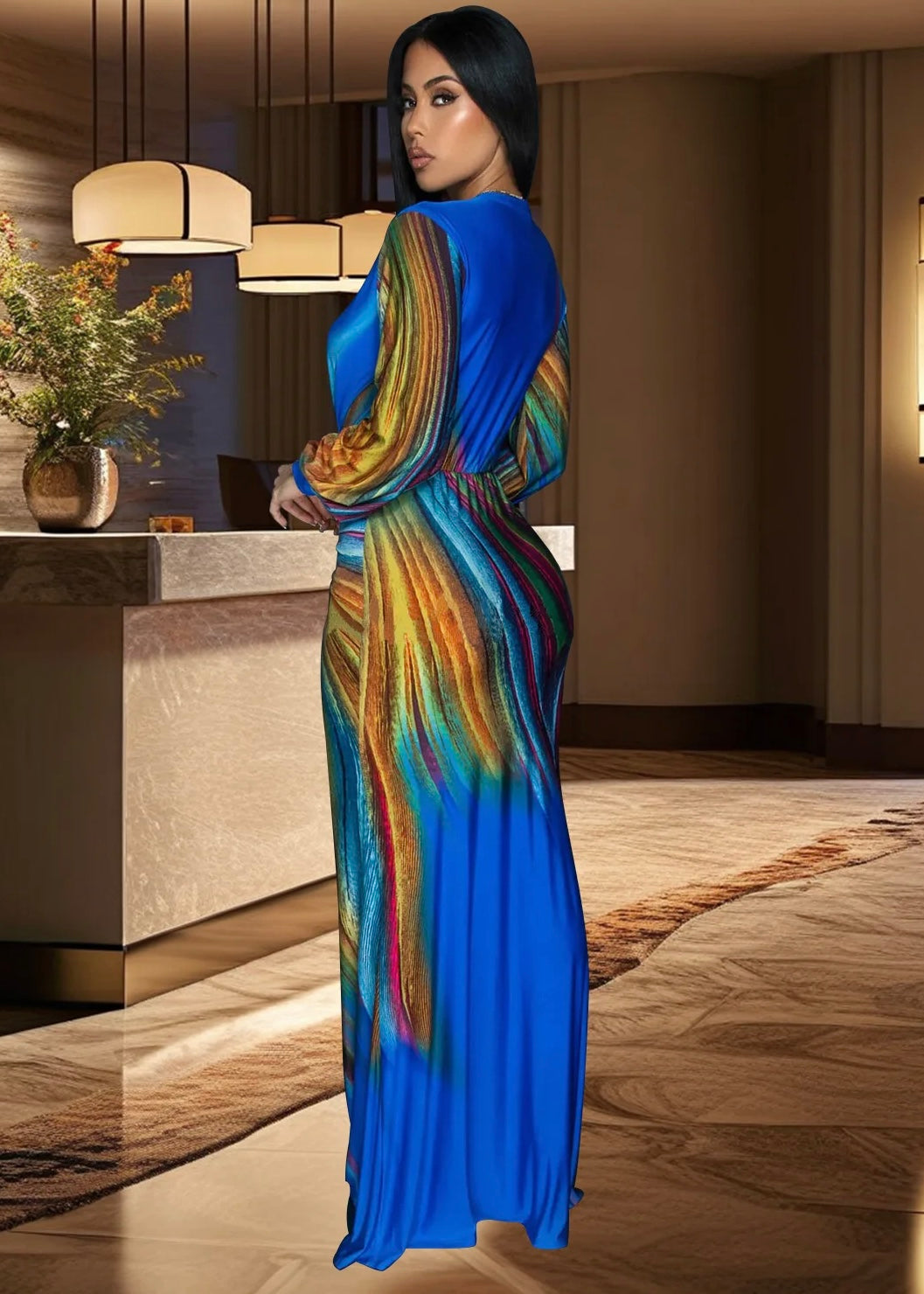 Vera Luxe Contour Maxi Dress