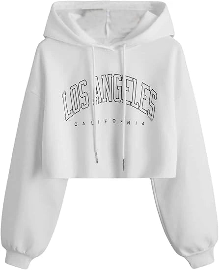 Monogram Luxe Cropped Hoodie