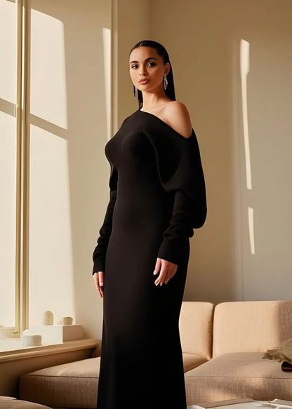 Luxury Drop Shoulder Sweater Dress