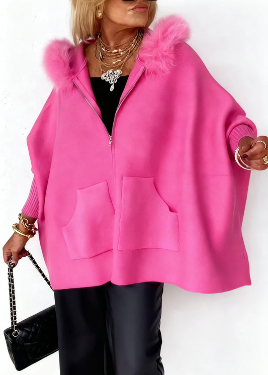 Aria Luxe Fur-Collar Tailored Jacket