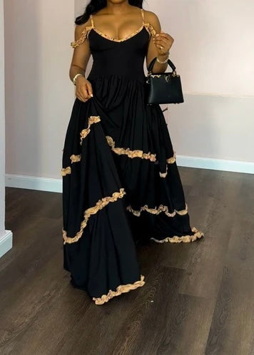 Celestia – Luxury Crepe Maxi Dress
