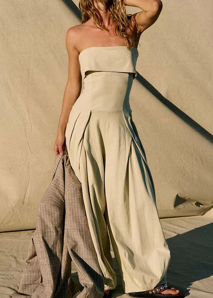 LunaFold Strapless Fold-Bust Jumpsuit