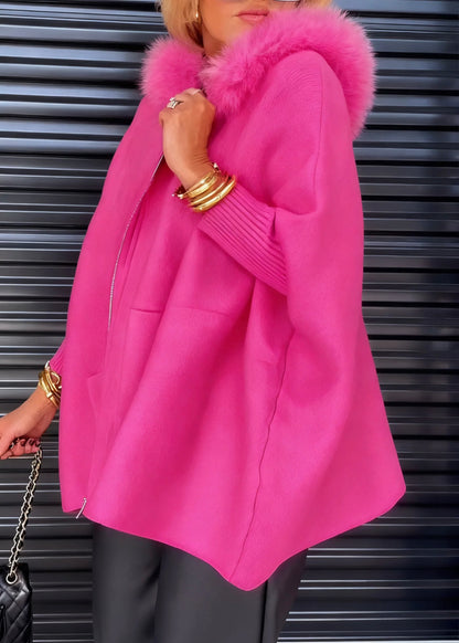 Aria Luxe Fur-Collar Tailored Jacket