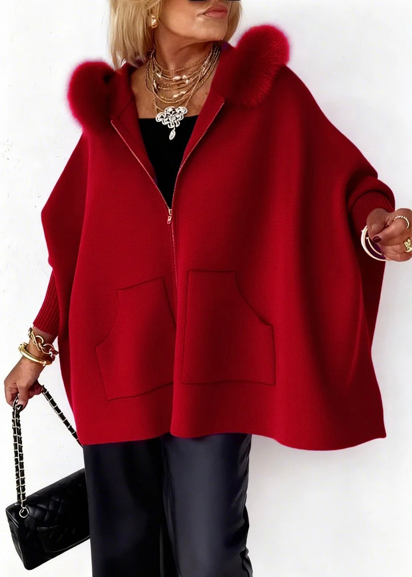 Aria Luxe Fur-Collar Tailored Jacket