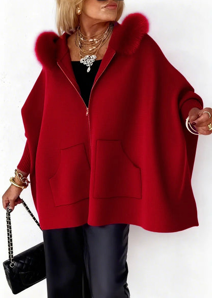 Aria Luxe Fur-Collar Tailored Jacket