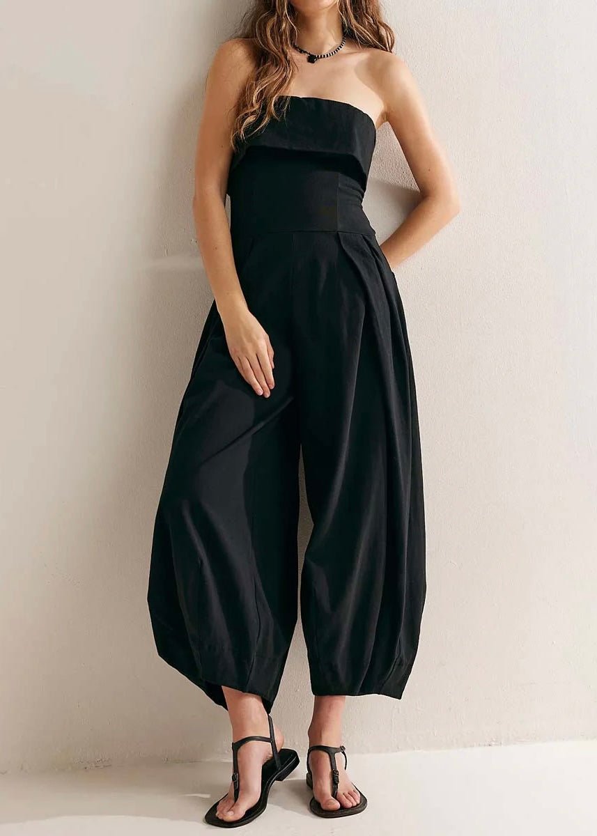 LunaFold Strapless Fold-Bust Jumpsuit