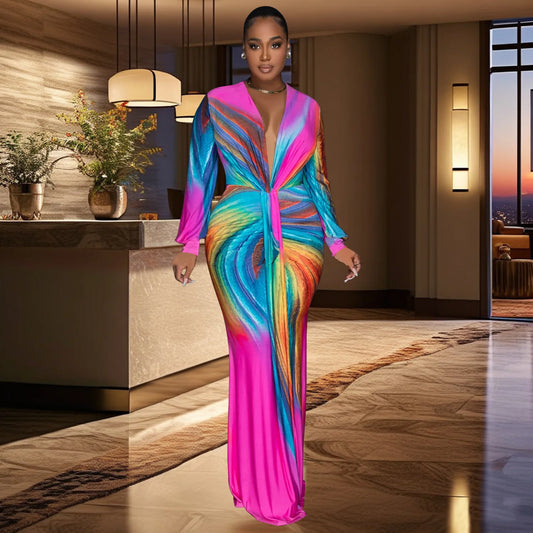 Vera Luxe Contour Maxi Dress